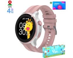 VUBIO 4G Kinder Smartwatch L1 - GPS - Incl. SIM - Videobellen - Roze