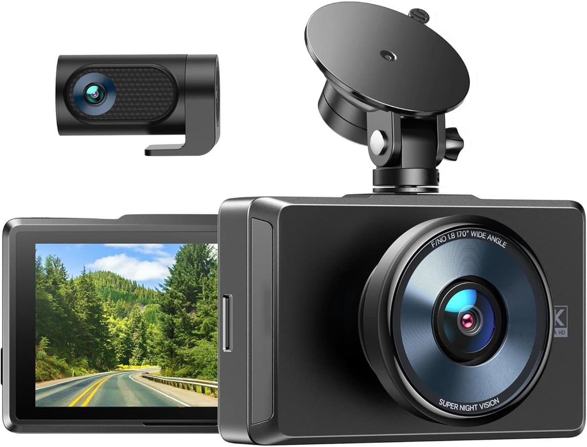 ApexArte® Dashcam voor Auto - Dualdashcam Voor en Achter - Full HD - Zwart — afbeelding 1
