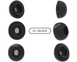 Foam eartips geschikt voor Airpods Pro (2) - 6× Extra Large - Zwart - zachte memory foam opzet oortjes - foamigo®
