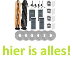 accessoires compatibel met Dreame X50 - X50 ULTRA - L50 PRO ULTRA - L40s PRO ULTRA- filters - moppen - borstels - zakken - Hoogwaardige vervanging