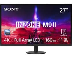 Sony Inzone M9 II – 27 inch - 4K Ultra HD – 160 Hz - Gaming Monitor