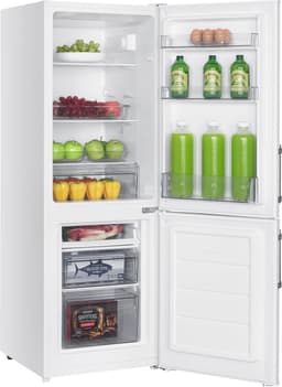 Severin DT 8770 Koel/vriescombinatie - Wit - 173 liter (151/52) - Energielabel C - Groentebox - LED verlichting - 4* vriesvak - openingsalarm - verstelbare planken - draairichting deur aanpasbaar - 142,5 x 49,5 x 56,0 cm — thumbnail 8