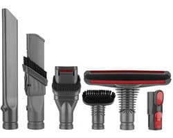 YONO Opzetstuk Accessoires Set geschikt voor Dyson V16/V15/V11/V10/V8 - Mondstuk - Zuigmond - Borstel - Onderdelen Steelstofzuiger - 6in1 Accessoires