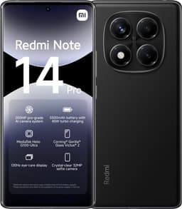 Xiaomi Redmi Note 14 Pro - 8GB/256GB - Midnight Zwart — thumbnail 1