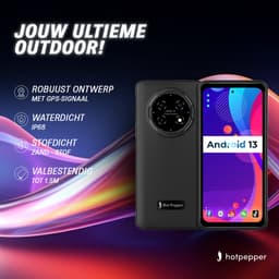 Hot Pepper KR10 Smartphone - Robuuste Mobiele Telefoon - 256 GB Geheugen - 8 GB RAM - 90 Hz - Octa-Core Processor - Waterdicht — thumbnail 4