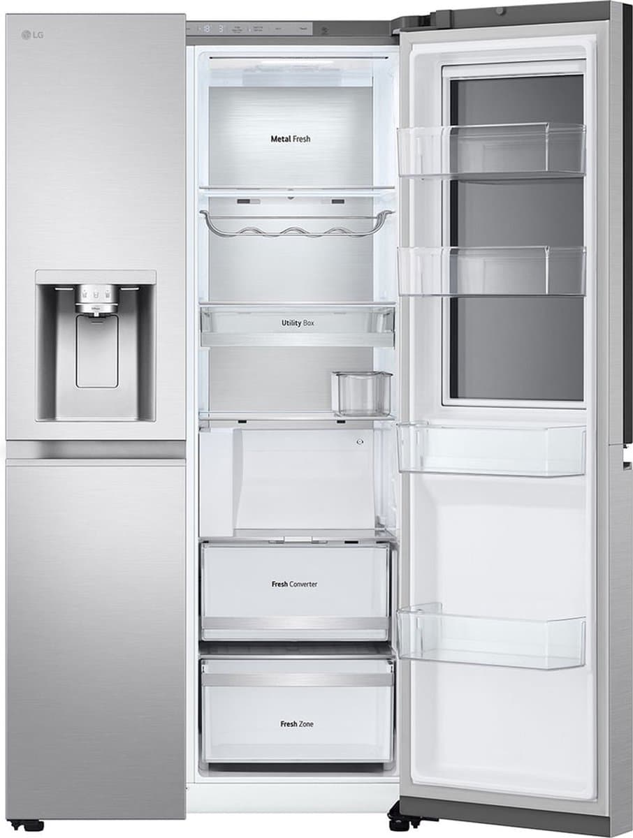 LG InstaView GSXE90BSAD American-Style Smart Fridge — afbeelding 1