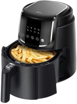Stemily Airfryer - 4 L - 1500W - 35-200°C - 8 Kookprogramma’s - LED-touchscreen - Uitneembare Mand - 27,5 x 31,6 x 38 cm — thumbnail 1