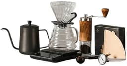 WiseGoods Slow Coffee Set 9-Delig - 0.5L - Filter Koffie Met Koffiemolen & Weegschaal - Coffeemaker - Gooseneck Ketel - Cafetière — thumbnail 1