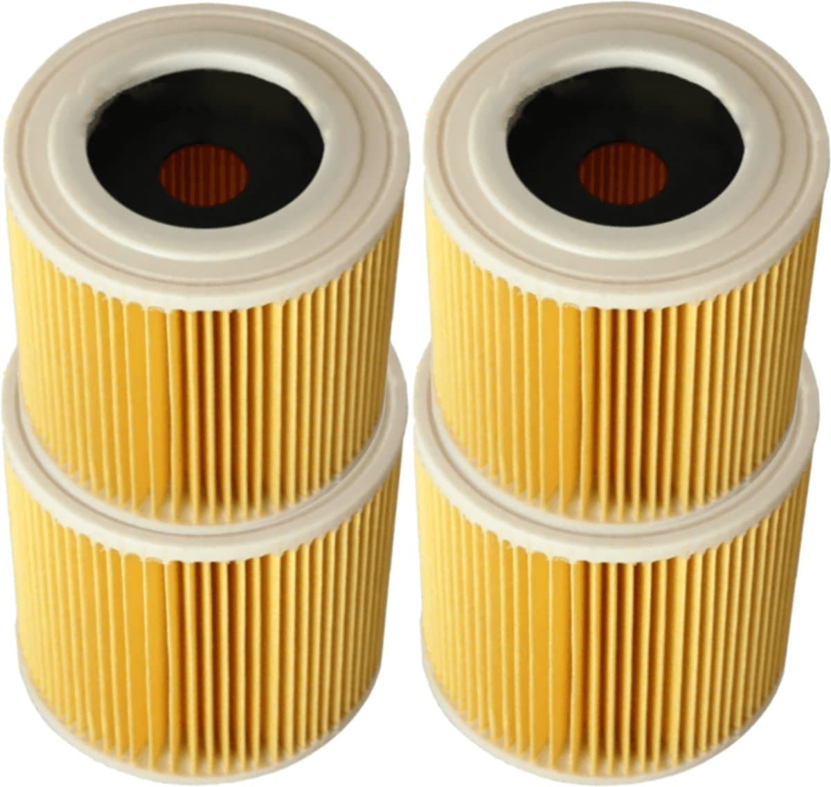 4x Patroonfilter geschikt voor Kärcher WD1, WD2, WD3 en A series - Vervangt 6.414-552.0 - Filter — afbeelding 1