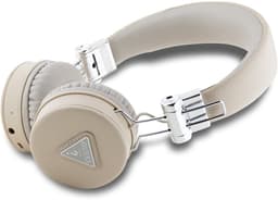Guess Bluetooth Stereo Koptelefoon ENC - Grained Triangle Logo - Beige — thumbnail 3