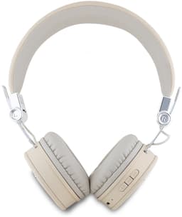 Guess Bluetooth Stereo Koptelefoon ENC - Grained Triangle Logo - Beige — thumbnail 2