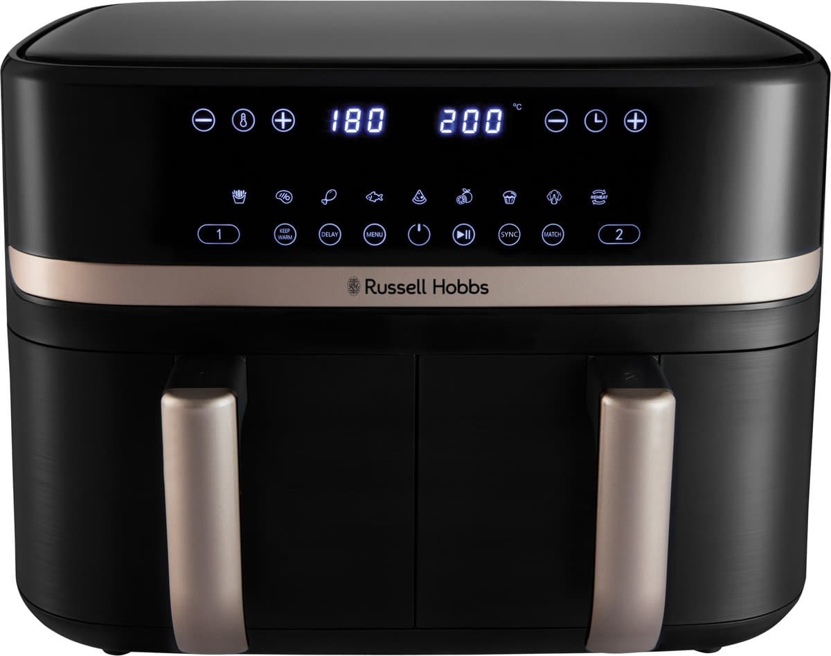 Russell Hobbs Satisfry Dual Basket 9L Airfryer - Heteluchtfriteuse - 27680-56 — afbeelding 1