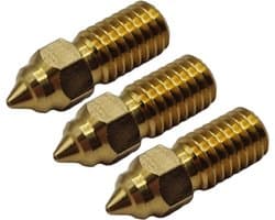 Elegoo nozzle messing 1.75mm 0.4mm 3 stuks