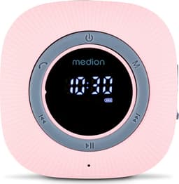 MEDION S66884 Douche radio met Bluetooth (Badkamerradio, FM radio, zuignap, LED display, IPX6 waterproof, geïntegreerde oplaadbare batterij, MD43884) roze — thumbnail 3