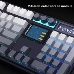 Skyloong GK104 Pro - Mechanisch Gaming Toetsenbord - RGB - Met LCD Scherm - Volcano Red — thumbnail 4