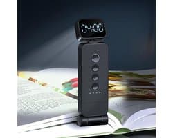 Leeslampje voor Boek - Leeslampje voor in bed - Klemlampen - 3-kleuren verlichtingsmodus boeklamp - Metalen klem-op bladwijzerlamp - voor nachtelijk lezen voor boekenliefhebbers, kinderen - LED-tijd - Oplaadbare draagbare - Dimbaar