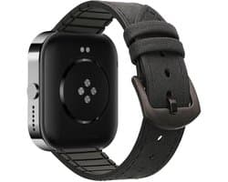 kwmobile horlogebandje geschikt voor CMF by Nothing Watch Pro (D395) bandje - Horlogeband voor smartwatch - Sporthorloge band van kunstleer - In zwart