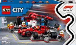 LEGO City - F1 pitstop en pitcrew met Ferrari auto Constructiespeelgoed — thumbnail 1