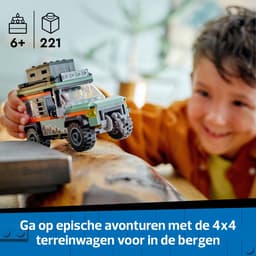 LEGO City - 4x4 terreinwagen voor in de bergen Constructiespeelgoed — thumbnail 2