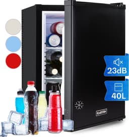 Klarstein Minibar Happy Hour Minikoelkast Drankkoelkast - 40L 5-15°C 23 dB - voor Hotelkamer voor Partykelder - LED-Binnenverlichting - Mini Fridge Kleine Koelkast Hotelkoelkast Drankkoeler Compact Koelkast — thumbnail 1