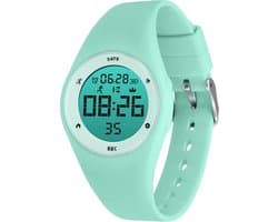 Smartwatch Kinderen - Stopwatch - Stappen - Waterdicht - Mint