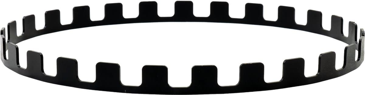 BonFeu Ring voor Spiezen - Staal - Zwart - BonFeu Accessoires BonBiza - Spiezen BBQ- 41 x 41 x 2 cm — afbeelding 1