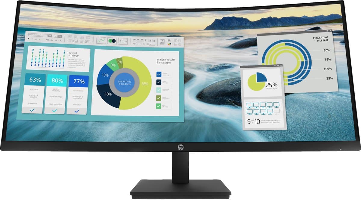 Monitor HP 21Y56AA#ABB LFC 34" LED 50 - 60 Hz 34" — afbeelding 1