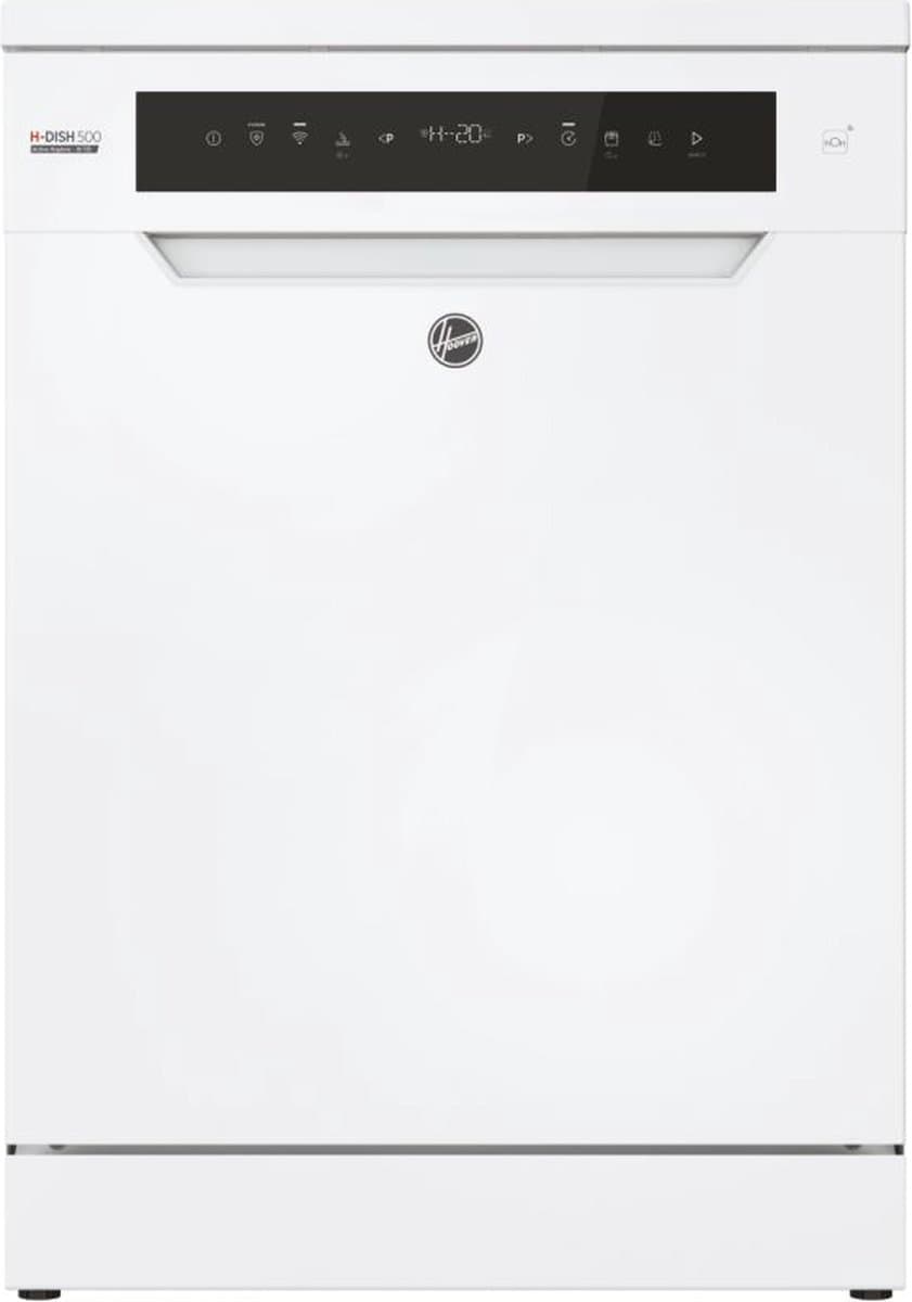 Hoover HF 6C4F0W - Vrijstaande Vaatwasser - 16 Couverts - Energieklass C - Speed-Drive Inverter - Auto open - 44 dB - Wifi - 10 Jaar Garantie op onderdelen — afbeelding 1