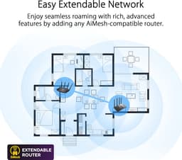 ASUS GT-AXE11000 draadloze router gigabit ethernet tri-band (2,4 GHz / 5 GHz / 6 GHz) Zwart — thumbnail 2