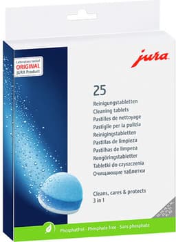 JURA 3-Fasen Reinigingstabletten - 25 stuks - Koffiemachinereiniger — thumbnail 1