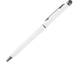 Stylus pen 2 in 1 | Inclusief balpen voor iPad - Samsung - Smartphone - Laptop - Universeel - Tablet - Touch Pen - Touchscreen Pen | Wit