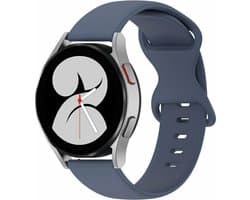 By Qubix - Geschikt voor Garmin bandje - Geschikt voor Garmin Venu 2 / Garmin Venu 3 - Solid color sportband - Blauw - Smartwatch bandje 22mm