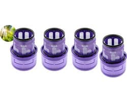 4 x HEPA filter compatible met Dyson V11 en V15 Stofzuiger Motor Wasbaar Absolute Pro Total Clean Torque Drive Animal Parquet SV14-Promessa-Design.