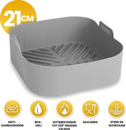 PROKING XXL Airfryer Siliconen Bakje – Accessoires – Airfryer Bakvorm – Mandje – Hittebestendig – BPA Vrij — thumbnail 1