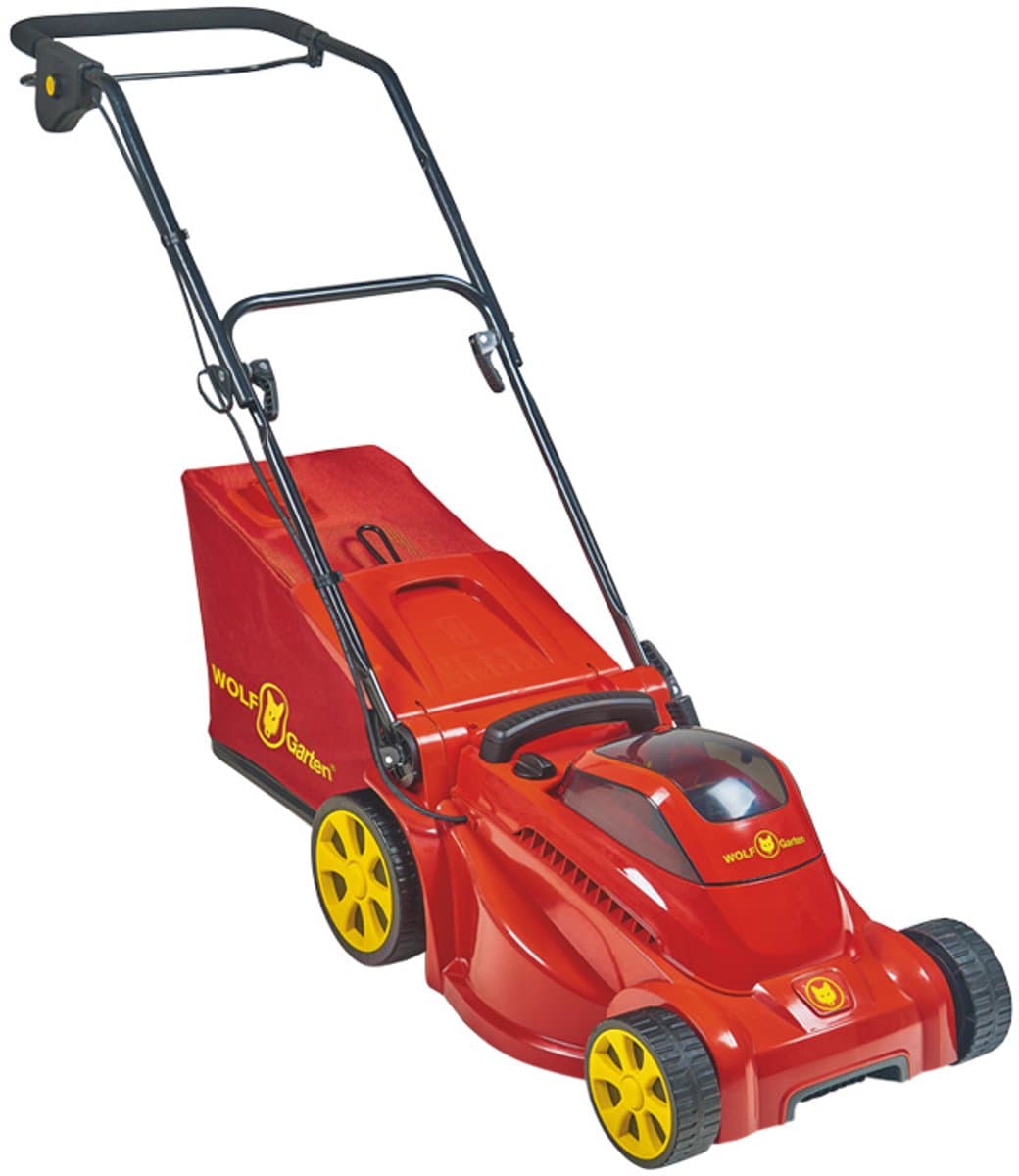 WOLF-Garten LYCOS 40/340 M Duwgrasmaaier Batterij/Accu Zwart, Rood, Geel — afbeelding 1