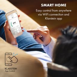 Klarstein mobiele airconditioner met luchtafvoerslang, 5-in-1 airconditioner, ventilator, luchtontvochtiger, luchtreiniger & nachtmodus, app-bediening, kleine & draagbare airconditioner voor thuis & op kantoor, 10000 BTU,9 kW voor 49 m² 50 dB — thumbnail 20
