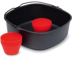Philips Ovenschaal & Bakblik Airfryer Accessoire - HD9925/01 - Geschikt voor Philips - Bakaccessoire met 5 muffinvormen