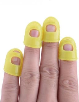 10 stuk Gitaar Duim Picks Vinger Picks Plectrum Band — thumbnail 3