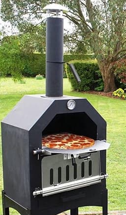 MaxxGarden Pizza oven - Smoker barbecue houtskool 45 x 65 x 158cm — thumbnail 2