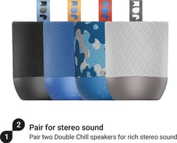 JAM Double Chill -  Bluetooth speakers - bluetooth speakers waterdicht - Speakers bluetooth - blauw — thumbnail 2