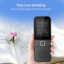 BALORS® Vertaalcomputer - Vertaal Apparaat - Slimme Vertaler - Draagbare Vertaler - Vertaalcomputer Met Spraak - Vertaalcomputer Offline - Vertaalapparaat Translator - 137+ Talen - Zwart — thumbnail 2