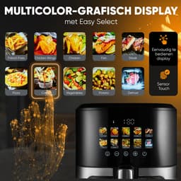 ProfiCook PC-FR 1286 H friteuse Enkel 6,5 l Vrijstaand 1700 W Heteluchtfriteuse Zwart, Roestvrijstaal — thumbnail 3