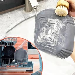 2 x Airfryer bakplaat - Dubbele uittrekmand - 16,3*16,3 cm - Grijs - Siliconen hittebestendige mal met handgrepen aan beide zijden — thumbnail 11