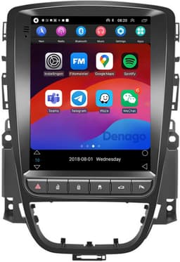 Carplay autoradio voor Opel Astra | Astra J | Cascada | 2009 t/m 2019 | Android 10.1 | 9.7 INCH | Draadloos Apple Carplay & Android Auto | 2GB + 32GB | 4-Core processor | Denago | 2025 model | 2009 t/m 2014 2015 2016 2017 2018 2019 | Bluetooth & Wifi — thumbnail 1