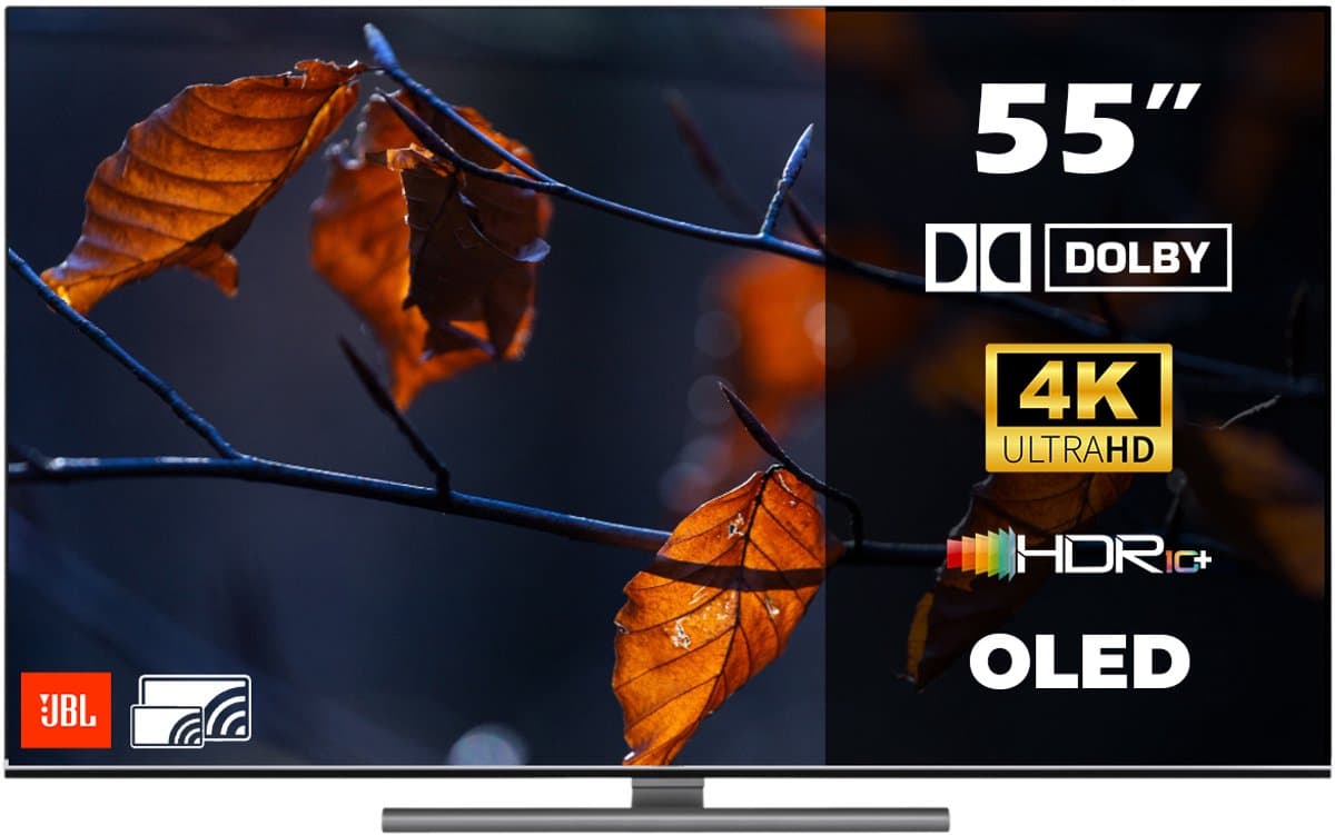 Horizon Smart TV 55 inch OLED - 4K ULTRA HD Televisie - XT Line - JBL SOUND - WiFi - Voice Assistant - Frameless Slim Design - AURORA OLED — afbeelding 1