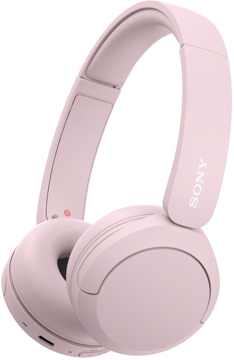 Sony WH-CH520 draadloze bluetooth-koptelefoon – tot 50 uur batterijduur met snellaadfunctie， on-ear stijl – roze — afbeelding 1
