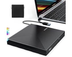 Externe DVD Speler Voor Laptop - CD Brander - Plug & Play