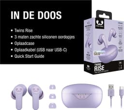 FRESH 'N REBEL Twins Rise In-ear Draadloze oordopjes Met Noise-cancelling Dreamy Lilac — thumbnail 5