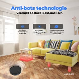 Denver Robotstofzuiger met Laadstation - Smartphone TUYA App - Geschikt voor Huisdierharen - RVC115 — thumbnail 2