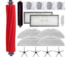 De accessoirekit Geschikt voor de Roborock S7 Pro Ultra/Roborock S7 MaxV Ultra bevat: 1 rolborstel, 1 zelfreinigende borstel, 2 HEPA-filters, 4 zijborstels, 4 dweilpads en 4 stofzakken.